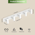Wall Mounted Coat Rack-5 Hooks, Heavy Duty Stainless Steel Wall Hooks - Image 2
