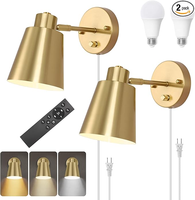 VATONI Plug in Wall Sconces by VATONI