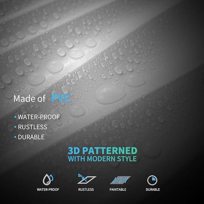 Art3d 24-Pack 3D Wall Panels for Interior Wall Décor, PVC Wavy Textured Accent - Image 7