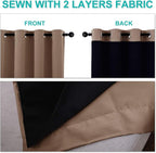 NICETOWN Full Shading Curtains 90 inches Long 2 Panels Set - Image 5