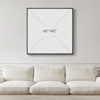 Large Framed Colorful Abstract Wall Art - Image 3