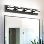 SOLFART Bathroom Light Fixtures, 4 Lights Modern LED Vanity Lights Over Mirror - Image 2