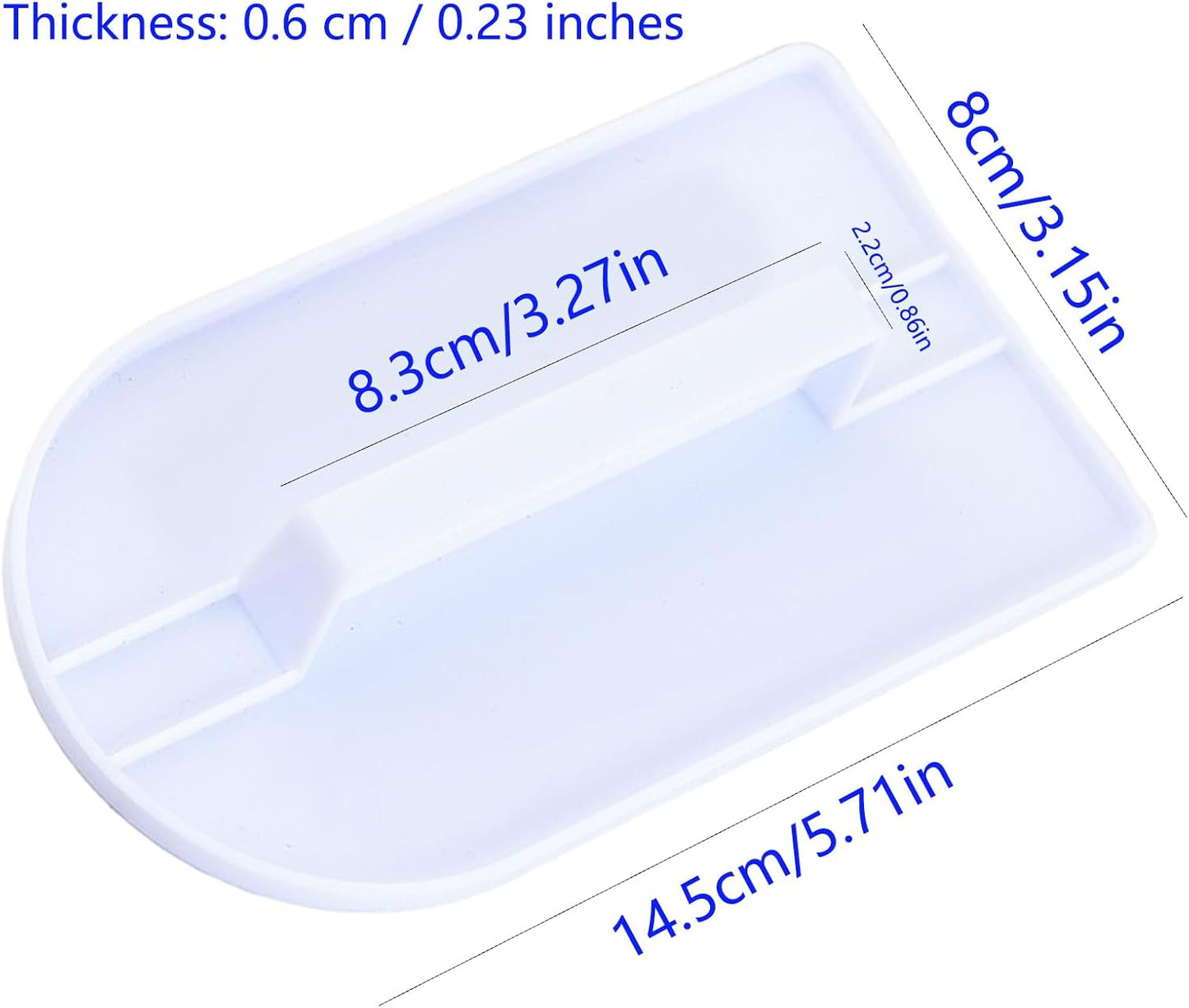 2 PCS Fondant Smoothing,Cake Decoration Icing Smoother, Paddle Fondant Polisher Finisher Sugarcraft Cups,fondant paddle,White,14.5 x 8 cm/5.7" x 3.1"