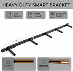 Floating Shelves 72 Inch Long 8" Deep Set of 2, Heavy Duty Wood Wall Mounted - Image 4