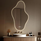 Modern Irregular LED Bathroom Mirror - Image 2