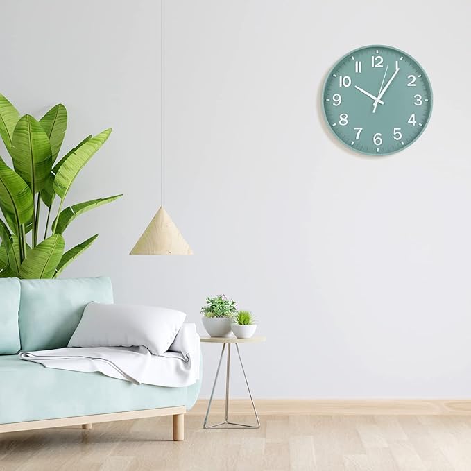 HZDHCLH Modern Quartz Wall Clocks Battery Operated, 12 inch Silent Non Ticking - Image 3