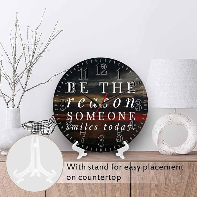 Mxocom Faith Quote Wall Clock Motivational and Inspirational Quote About Life - Image 3