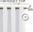 RYB HOME Blackout Curtains Soundproof Energy Saving Insulating Privacy Room - Image 2