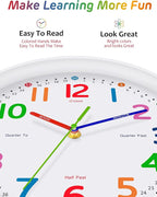Silent Kids Wall Clock – Non-Ticking, Battery-Powered - Image 2