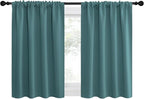 NICETOWN RV Blackout Curtains for Camper Windows, Sea Teal, Kitchen Curtains by NICETOWN