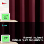 MIULEE Blackout Curtains for Bedroom Living Room 2 Panels, Thermal Insulated - Image 4