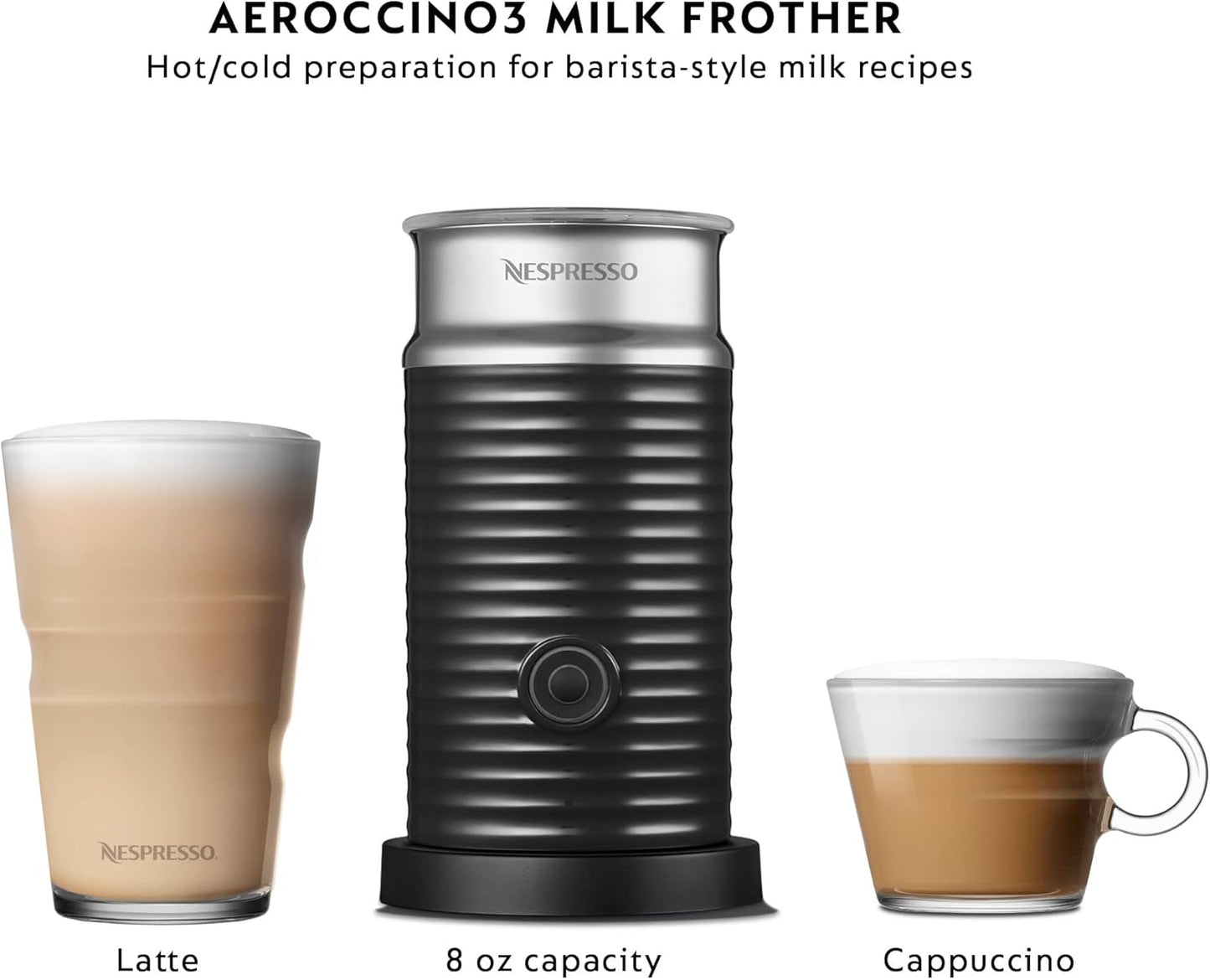 Nespresso Vertuo Pop+ Coffee and Espresso Maker by Breville with Milk Frother, Aqua Mint