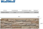 Faux Stone Wall Panels 2-Pack PU Stone Veneer Siding, Mortarless 46.25x12.88 - Image 6