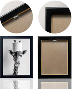 Framed Funny Bathroom Wall Art, Giraffe - Image 4