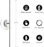 KARTOOSH Battery Operated Wall Sconces - Image 5