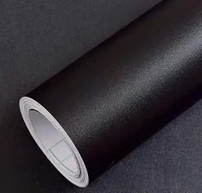 Yancorp 24"x120"Matte Black Contact Paper Peel and Stick Wallpaper Solid Teal by YancorpHomeDecor