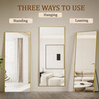 Koonmi 65"x24" Floor Mirror Full Length, Bedroom Floor Body Mirror - Image 4