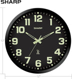 Sharp Glow in the Dark Atomic Analog Wall Clock - Image 4
