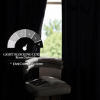 NICETOWN Black Velvet Blackout Curtains 80 inch Long - Image 4