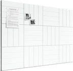 Bumusty Large Cork Board Alternative-48 x 36" Felt Bulletin Board Tiles by BUMUSTY