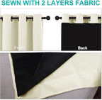 NICETOWN Thermal Insulated 100% Blackout Curtains, Noise Reducing Performance - Image 5