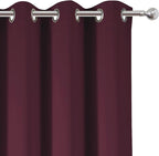 LEMOMO Burgundy Blackout Curtains 38 x 54 Inch Length/Set of 2 Curtain - Image 7