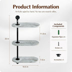 Rotating Window Plant Shelves 3-Tier, Wooden Window Shelf - Image 2