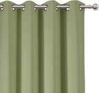 LEMOMO Blackout Curtains 66 x 72 Inch Long Sage Green Curtains Set of 2 Panels - Image 6