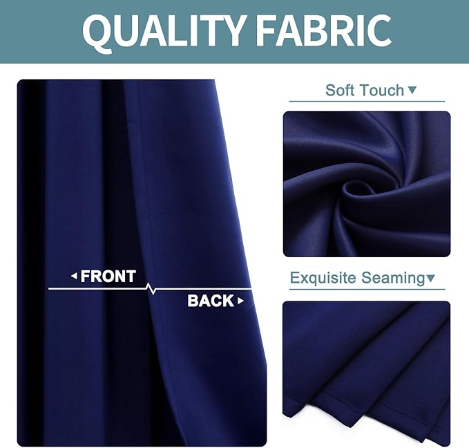 ChrisDowa Blackout Curtains 72 inches Long - Image 3