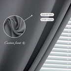 Magic Tape Blackout Curtains for Bedroom No Drillng Self Adhesive Curtains No - Image 6