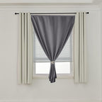 AJAZZ 100% Window Blinds Blackout Portable Blackout Curtains Adhesive Curtains - Image 7