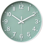 HZDHCLH Green Wall Clocks Battery Operated, 12 inch Silent Non Ticking Modern by HZDHCLH