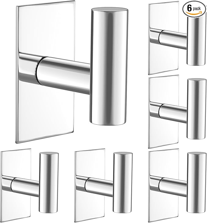 VAEHOLD Wall Towel Hooks, Heavy Duty Sticky Holder Waterproof Towel Hooks by VAEHOLD