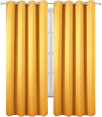 LEMOMO Blackout Curtains 52 x 90 Inch Long Yellow Curtains Set of 2 Panels Room - Image 2