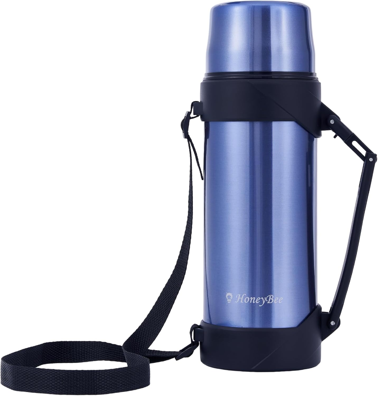 HoneyBee Insulated Water Bottle41 Ounce For Hot & Cold Drink, 18/8 Stainless Steel Vacuum Insulation BPA Free, Travel Keep Liquid Hot For 24 Hours (Starry Blue)…