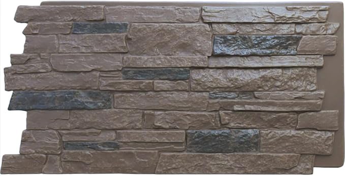 Ekena Millwork 49"W x 25 1/2"H x 1 1/4"D Acadia Ledge Stacked Stone, StoneWall by EkenaMillwork