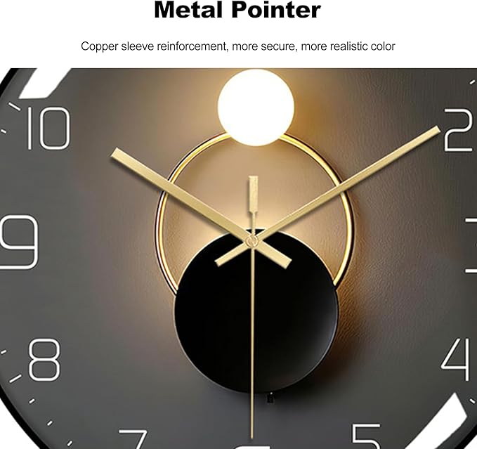 Ergocar Silent Modern Metal Wall Clock - Image 5