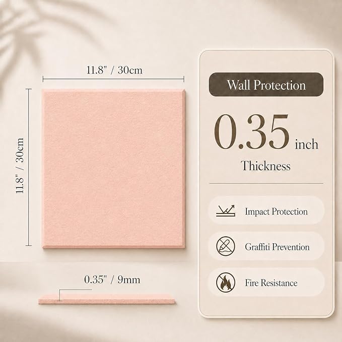 Large Cork Boards for Walls – 48" x 36" Self Adhesive Felt Wall Tiles - Image 2
