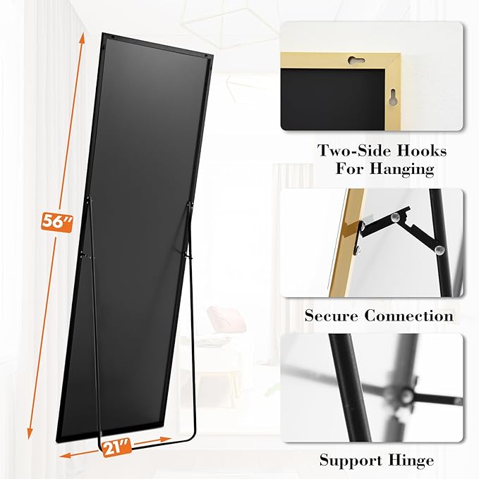 DUMOS Full Length Mirror 21"x 56" - Image 6