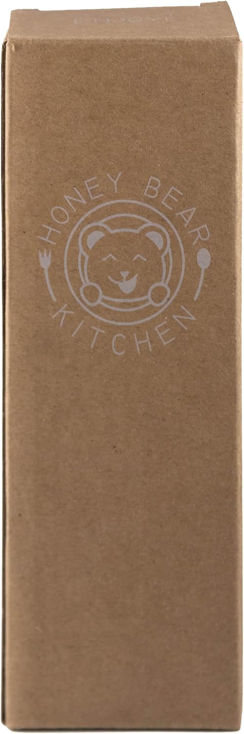 Honey Bear Kitchen 1/4 Cup 60 ml Leave-in Measuring Scoop Cups v2, Polished Stainless Steel (Set of 2)