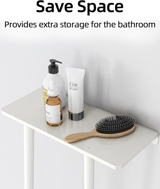 STWWO Wall Towel Rack for Rolled Towels, Towel Storage for Small Bathroom Can - Image 4