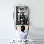 DIHSIEG Inspirational Canvas Wall Art funny bathroom wall art Print Poster - Image 2