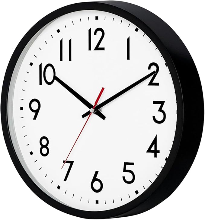 HZDHCLH Wall Clock Black, Silent Wall Clocks Battery Operated 12 Inch Modern - Image 7