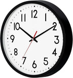 HZDHCLH Wall Clock Black, Silent Wall Clocks Battery Operated 8 Inch Modern Non - Image 7