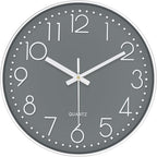 Silent Wall Clocks Battery Operated 8 Inch, Analog Wall Clock by MABPEDO