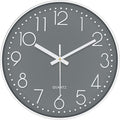 Wall Clock, Silent Wall Clocks Battery Operated 10 Inch Modern Non Ticking by MABPEDO