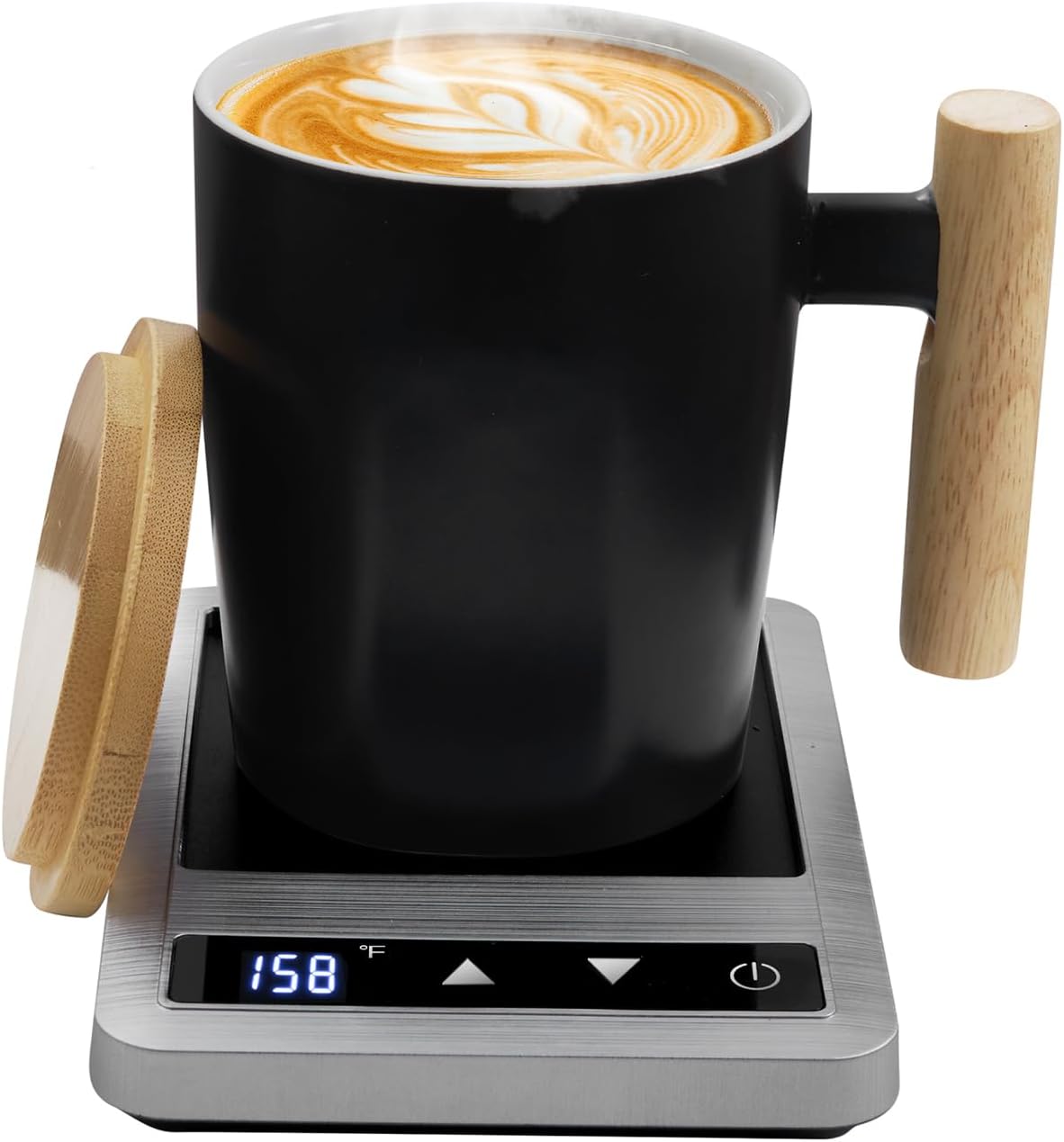 Coffee Mug Warmer & Mug Set 2025, Heated Cup for Desk with Temperature Control and Smart Auto Shut Off, 14oz