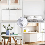 Arthome 35.4''x120'' White Contact Paper, Self-Adhesive Wallpaper Waterproof - Image 5