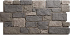 EverStone Cobblestone Faux Stone Panel, Midnight Granite Color by EkenaMillwork