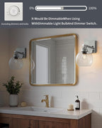 Bathroom Light Fixtures, 1-Light Silver Vanity Light - Image 4